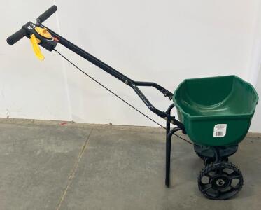 Expert Gardener Push Broadcast Spreader, 66 lb Capacity, U-Style Handle, Foam Grip