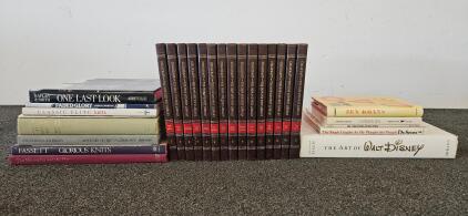 Mixed Lot of ~27 Books: Complete 'Childcraft' Encyclopedia Set + Assorted Art, Literature, and Knitting Titles