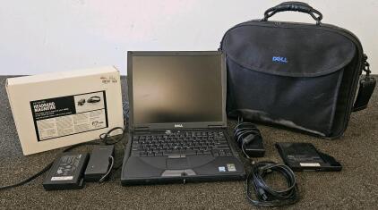 Dell Inspiron 4100 Laptop, Pentium III, 14.1" Display, Floppy Drive, Bag, Magnifier, Adapters