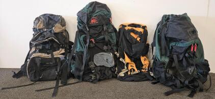 REI New Star and Traverse New Star External Frame Backpacks, 5,000 cu in Capacity, Multiple Pockets