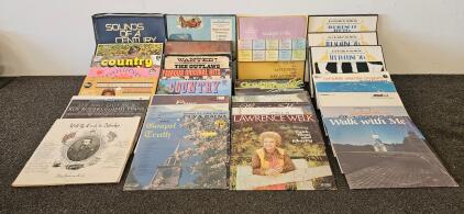 Large Assorted Lot of Vintage LP Records &ndash; Country, Gospel, Box Sets, Compilations, 25+ Albums