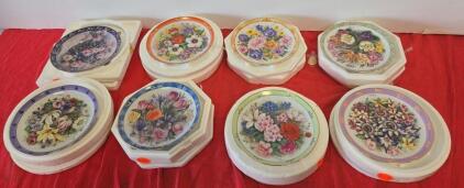 Danbury Mint "Bouquets of the World" Collector Plates by Doug Hague & Lena Liu