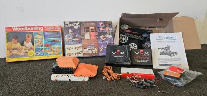 VEX Vexplorer Robot Kit & VEX Cortex Controller, Joystick, Hardware, Manuals, Accessories, Vintage Erector