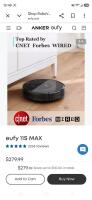 Eufy RoboVac 11S Robotic Vacuum Cleaner with Remote Control and Charging Base Tested and functioning - 3
