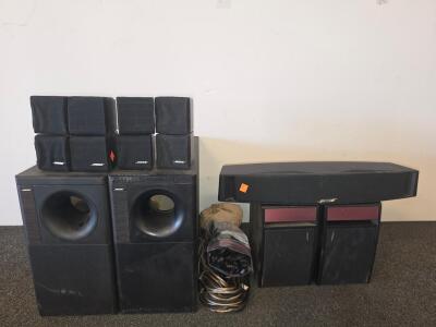 Bose Acoustimass Home Theater Speaker System with Cube Speakers and Powered Subwoofer, Cannot properly test for functioning
