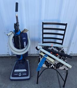 Sanitaire System Pro Commercial Upright Vacuum Cleaner, 7 Amps, 35ft Cord, Triple Filtration