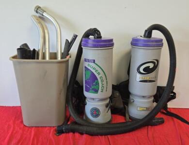 ProTeam Super Coach 10 Qt Backpack Vacuum, 9.5A, HEPA Filtration, 50 ft Cord, Accessory Kit