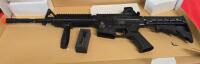 Colt M4-A1 R.I.S. Airsoft Rifle, 328 FPS, Spring Power, Dual Mag, Adjustable Stock, Box & Bag - 4