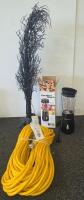 Mixed Lot: Hamilton Beach Blender tested and functioning, Mainstays Protector, Extension Cord, two saws in great condition, - 2