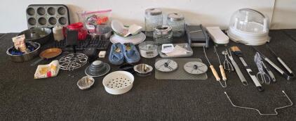 Large Kitchen Tools & Bakeware Lot &ndash; Goodcook, Anchor Hocking, Bakeware, Digital Scale, Utensils