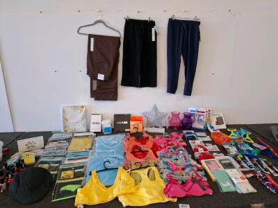 Mixed Bulk Merchandise Lot: New Men&rsquo;s & Women&rsquo;s Clothing, Pet Supplies, Phone Cases, Household Items