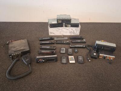 Large Lot Car Stereos & CB Radios &ndash; Boss 616UAB, Teaberry Mighty-T, Kenwood, Pioneer, Remotes