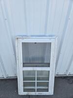 Vinyl Double Hung Window White, Colonial Grids, Screen Included - 3