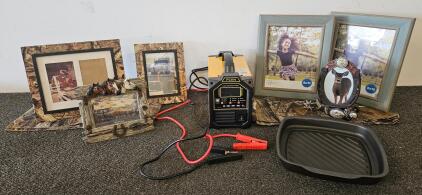 PCHH 12V/24V 4-300Ah Automatic Lead Acid Battery Charger, LCD, Repair/Maintain Modes, Clamps (tested, works). Mossy Oak Picture Frames and More
