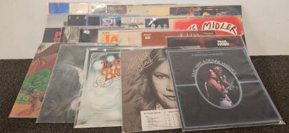 Lot of 15+ Vintage 12" Vinyl LP Records &ndash; Jazz, Pop, Rock, Soul, Public Enemy, Bette Midler, RCA