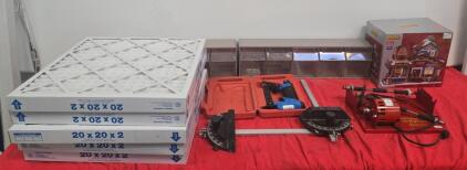 Thumler&rsquo;s Tumbler Model A-R2 Rock Tumbler Base air filters, storage container, mini house model
