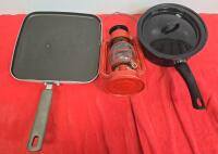Kitchen Cookware & Utensil Set &ndash; Mr. Coffee Maker, Pots, Pans, Griddle, Bakeware, Lantern - 6