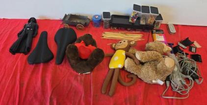 Mixed Lot &ndash; Darth Vader 12" Figure, Plush Toys, 2 Bicycle Saddles, Model Cart, Rayline Controller