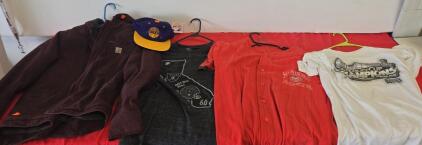 Lot of Vintage Carhartt Jacket, Sports T-Shirts, Snapback Hat, & 49ers Jersey