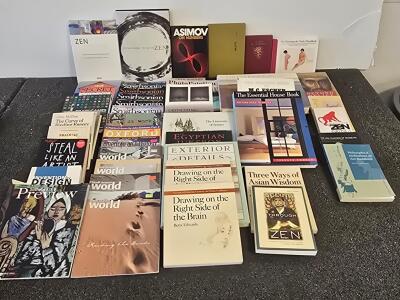 Mixed Lot &ndash; Zen, Art, Design, Architecture Books & Smithsonian Magazines, 32+ Assorted Titles