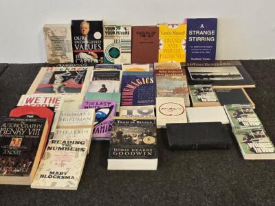 Large Book Lot: History, Politics & Biography (34) - Carter, Goodwin, Coontz, Clements, More