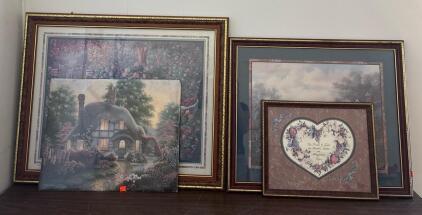 Framed Garden, Cottage, Floral, and Inspirational Art Prints Collection&mdash;Various Sizes: 31&rdquo;x26&rdquo;, 26x22.5&rdquo;, 16x20&rdquo;, And 13x16&rdquo;