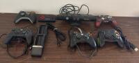 Xbox 360 Kinect Sensor, 5 Controllers (Wired/Wireless), Dual Charging Dock, NES USB Controller