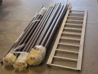 Outdoor Canopy Poles (unknown set completion), Single Loading Ramp For Offroad Vehicle