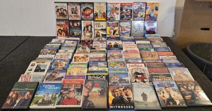Large 64-Disc Family and Holiday DVD Movie Lot &ndash; Disney, Warner Bros, Classics, Kids & Animation