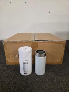 KoolBrew Slim Kooling Can 12oz Glitter White, Stainless Steel, Double Wall Insulated, 25 Case Lot