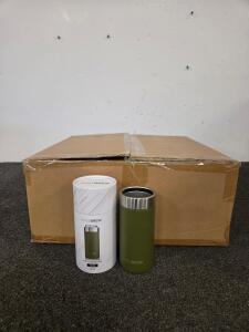 KOOLBREW Slim Kooling Can 12 oz Olive Insulated Stainless Steel Can Cooler, 25