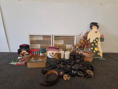 Mixed Lot &ndash; Assorted Belts, Home D&eacute;cor, and Seasonal Items (5000s- L)