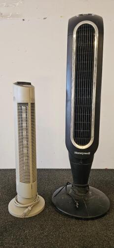 Sharper Image Ionic Breeze Quadra SI637 Air Purifier & Honeywell HY-048BP Tower Fan Bundle