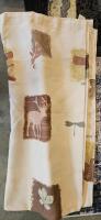 Mixed Lot: 3 Dark Mats, 1 Beige Mat, Abstract & Block Pattern Area Rugs, Curtains & Drapes Set - 3