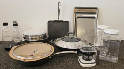 Large Mixed Kitchen Set &ndash; Anolon Nonstick Bakeware, Wok, Skillets, Mixing Bowls, SodaStream Bottles (fn 5000)