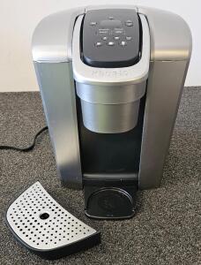Keurig K-Elite Single-Serve Pod Coffee Maker, 75 oz Reservoir, Brushed Silver/Black (tested, works)