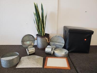 Decorative Galvanized Wall Organizers & Home Decor Set &ndash; 10 Pieces and More(5000-L)