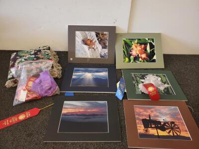 Award-winning Matted Nature & Landscape Photographic Print Collection, Lemhi County Fair Ribbons, 6 Prints