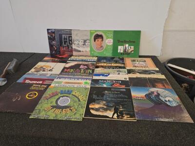 Classic Rock, Country, and Pop Vinyl Album Lot &ndash; ZZ Top, Jethro Tull, Highwaymen, 20+ LP Collection