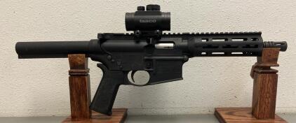 Smith & Wesson M&P15-22 Pistol, .22 LR, 7" Barrel, Tasco ProPoint Red Dot, SBA3 Brace