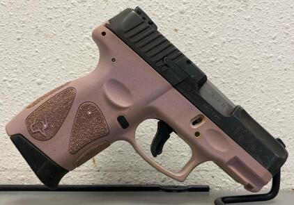 Taurus G2C 9mm Compact Pistol, Black Slide, Pink Frame, 3.2" Barrel, TMC77911