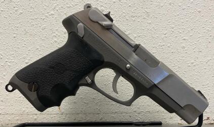 Ruger P91DC .40 S&W Stainless Semi-Auto, Decocker, SN 340-01586, Hogue Grip, Lanyard Loop