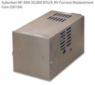 Suburban NT-30SP 30,000 BTU RV Gas Furnace Core, Model 2453A, 12V, Propane, Serial 145001060