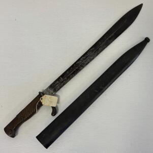 German S98/05 nA Bayonet 1915 With Scabbard, Wood Handle, Gewehr 98 Compatible, Germany