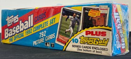 Factory Sealed 1992 Topps Baseball Complete Set With 10 Topps Gold Cards