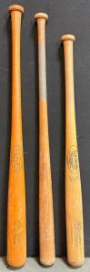 Vintage Mickey Mantle & Bill Madlock Endorsed Wood Bats - H&B, Louisville Slugger, Wilson Lot