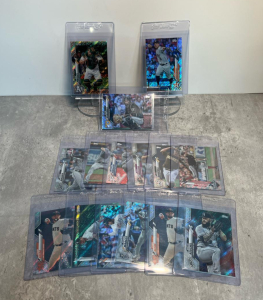 Topps Chrome Baseball Card Lot, 2021, Parallels/Refractors, Giants/White Sox/Astros/More, 15+ Cards