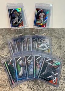 2020 Topps A Numbers Game Holographic Baseball Card Lot - Bagwell, Smith, Ripken Jr., Clemente