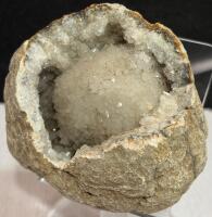 Spherical Quartz Geode Pair With Rare Double Core - 2