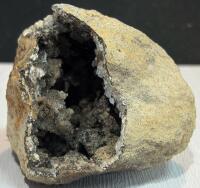 Spherical Quartz Geode Pair With Rare Double Core - 4